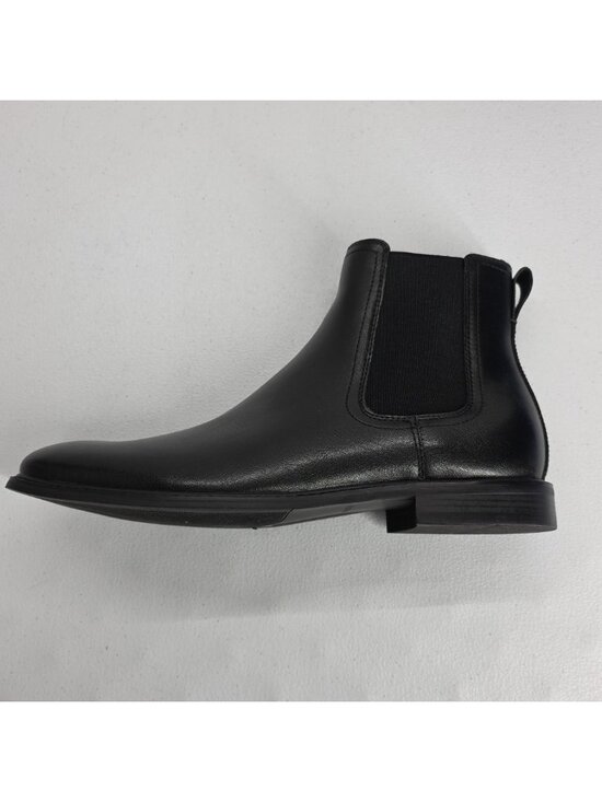 Vince Camuto Black Leather Amireu Boot Mens Size 10.5M NIB Chelsea Style Pull On main image 14